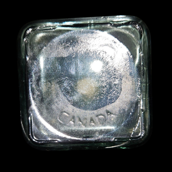 Vintage Embossed Glass Bottle Set 10.5" Floral & Scroll Pattern Canada - Picture 6 of 6